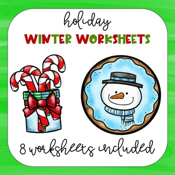 Winter Counting Worksheets by Miss Teaching Bee | TpT