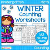 Winter Counting Worksheets for Kindergarten