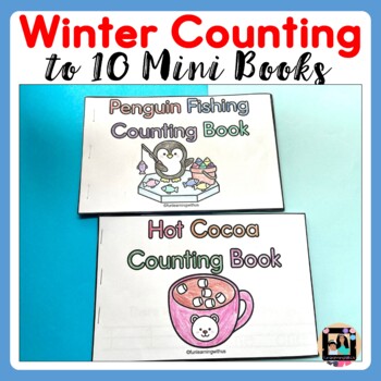 Preview of Winter Counting to 10 Adapted Book | Winter Math Emergent Reader Activity