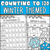 Winter Counting to 120 Worksheets: Counting Forward and Backward
