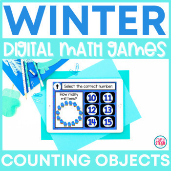 Preview of Winter Counting to 20 | Digital Math Game