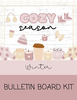 Preview of Winter Cozy Bulletin Board Kit
