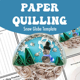 Winter Craft Paper Quilling Snow Globe Art Lesson