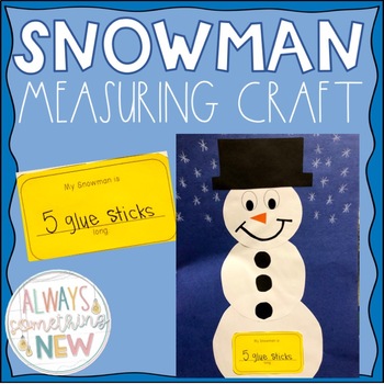 Preview of Winter Craft- Snowman Measuring