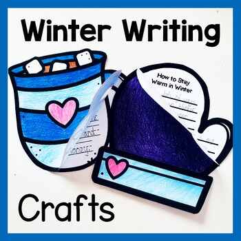 Preview of Winter How To Writing Prompts | Hot Cocoa Craft Winter Writing And Craft