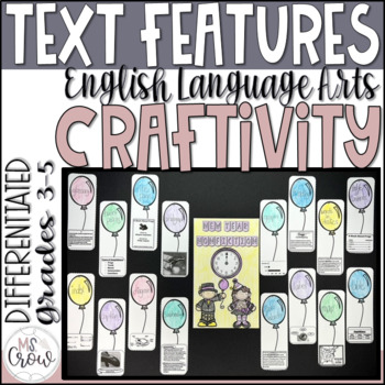 Preview of New Year Craft Nonfiction Text Features