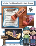 Winter Crafts Name Craft Sled With Poems & Winter Writing Prompts