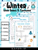 Winter Crossword&Word Search|Winter Activities|sport|Janua
