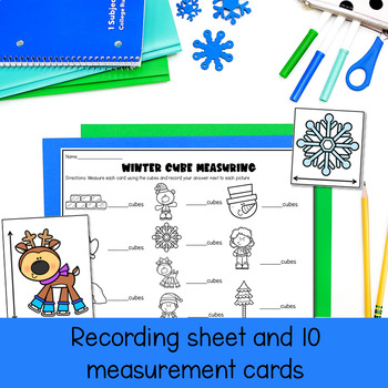 Back to School Cube Measuring Non-Standard Measurement for Preschool and  Kinder