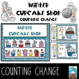 Winter Cupcake Shop Counting Coins Digital 