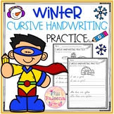 Winter Cursive Handwriting Practice