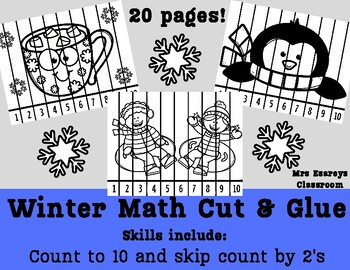 Preview of Winter Cut & Glue Counting