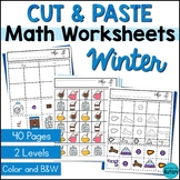 Winter Cut and Paste Math Activities | Special Education M