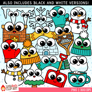 Winter Cuties Winter Clip Art by LittleRed | TPT