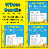 Daily Nonfiction Reading Comprehension Stories - Winter Mo