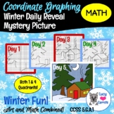 Winter Daily Reveal Coordinate Graphing Mystery Picture