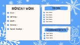 Winter Daily Slides Template