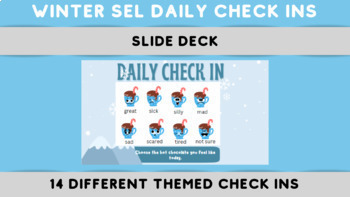 Preview of Winter Daily Social Emotional Daily Check Ins