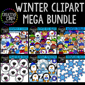 Preview of Winter Clipart Mega Bundle {Creative Clips Digital Clipart}