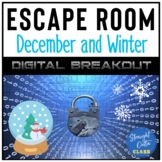 Winter Middle School ELA Digital Escape Room | Distance Learning