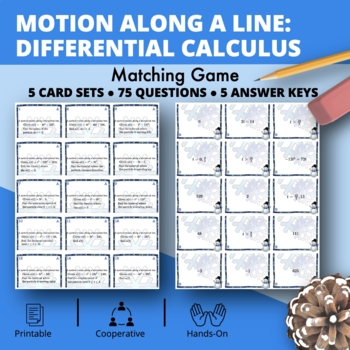 Preview of Winter: Derivatives Motion Along a Line Matching Game