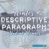 Winter Descriptive Paragraph Writing Planner with Sensory 