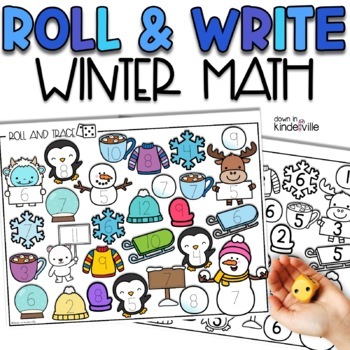 Preview of Winter Dice Activities: Roll and Color, Roll & Write, Trace, & Cover