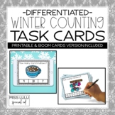 Winter Differentiated Counting Task Cards - Printable & Digital