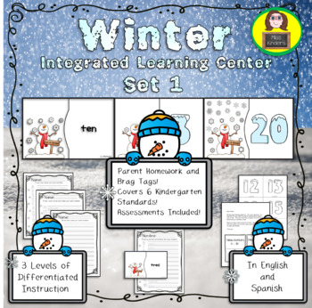 Preview of Winter Differentiated Learning Centers Set 1