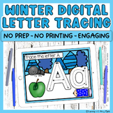 Winter Digital Alphabet Letter Tracing BOOM Cards Preschoo