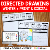 Winter Digital Directed Drawings (& Print too)