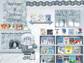 Preview of Winter Digital Library and Crafts, Songs & Videos Rooms