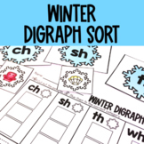 Winter Digraph Sort -  1st Grade Literacy Center (January)