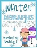 Winter Digraphs Activities Bundle Sh, Th, Ch, Wh