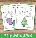 Winter Directed Drawing Winter Activities for Kindergarten