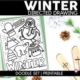 Winter Directed Drawing | Winter Activity | Winter Comic Strip