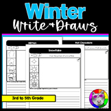 Winter Directed Drawing and Writing Worksheets Write & Dra