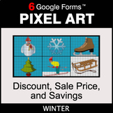 Winter: Discount, Sale Price, Savings - Pixel Art Math | G