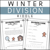 Winter Division Code Game Packet with Riddles - NO PREP