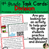 Winter Division Task Cards with and without QR Codes