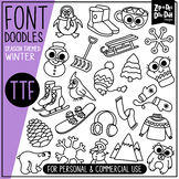 Winter Doodle Font {Zip-A-Dee-Doo-Dah Designs}