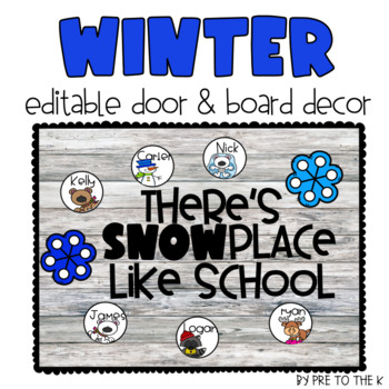 Preview of Winter Door & Bulletin Board Decor
