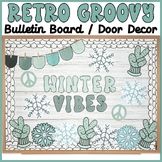 Winter Door Decor | Retro Winter Door Decoration | Decembe