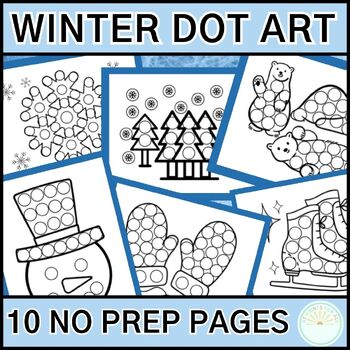 Winter Dot Art - Free Printable Packet - Your Therapy Source
