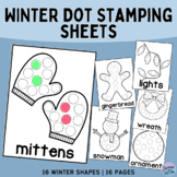 Winter Dot Art Stamping Sheets