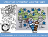 Winter Dot Articulation Coloring Sheets - Speech Therapy