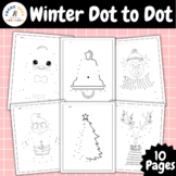 Winter Dot to Dot / Connect the Dots Worksheets