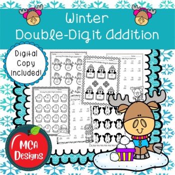 Preview of Winter Double Digit Addition