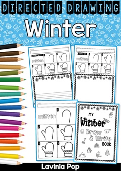 Preview of Winter Draw and Write Directed Drawings