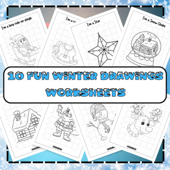 Cool Winter Directed Drawings for Kids to Draw on Inside Days